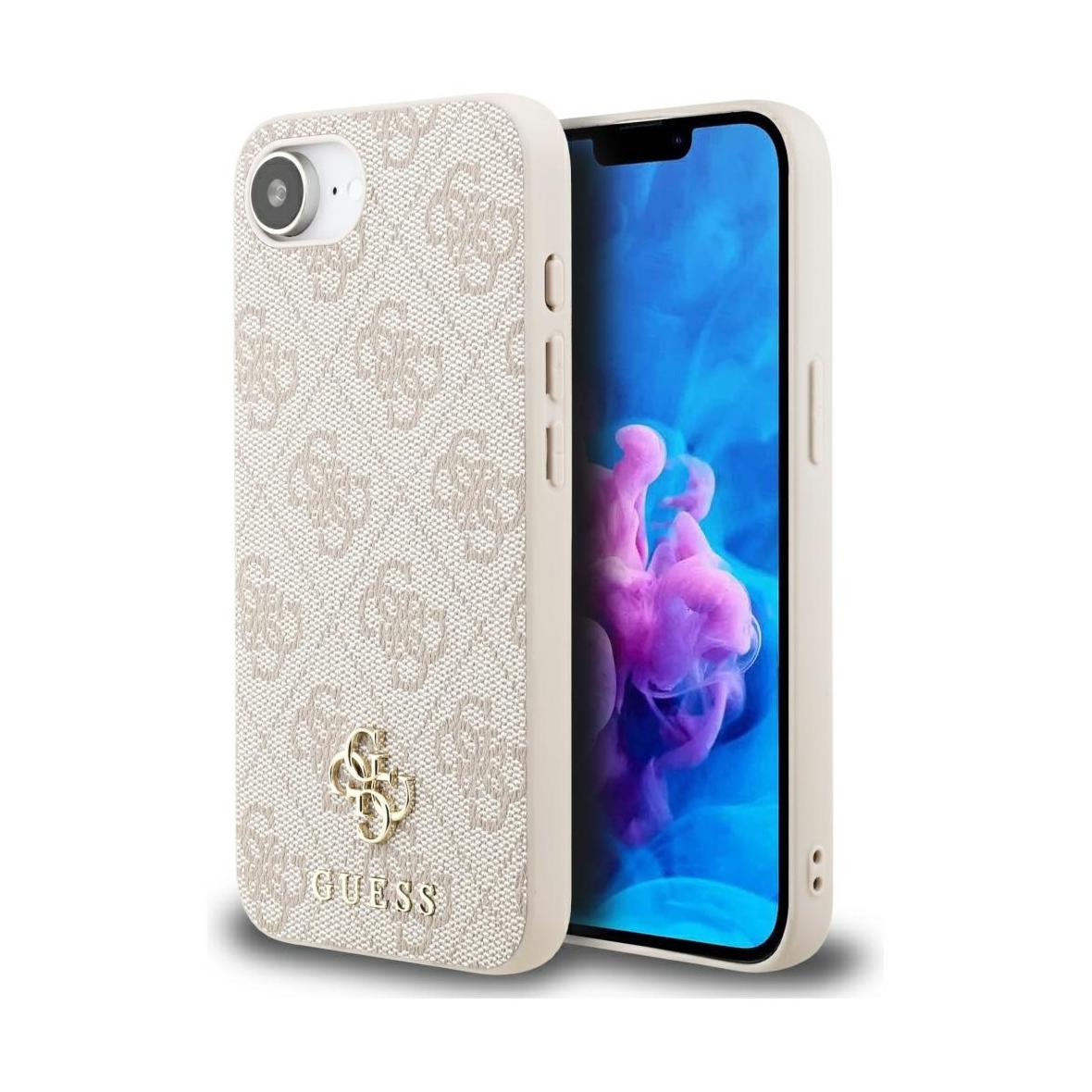 GUESS futerał do IPHONE 16e (SE 4 2025) kompatybilny z MagSafe GUHMPSE4P4SM4MP (PU 4G Small 4G and Classic) różowy