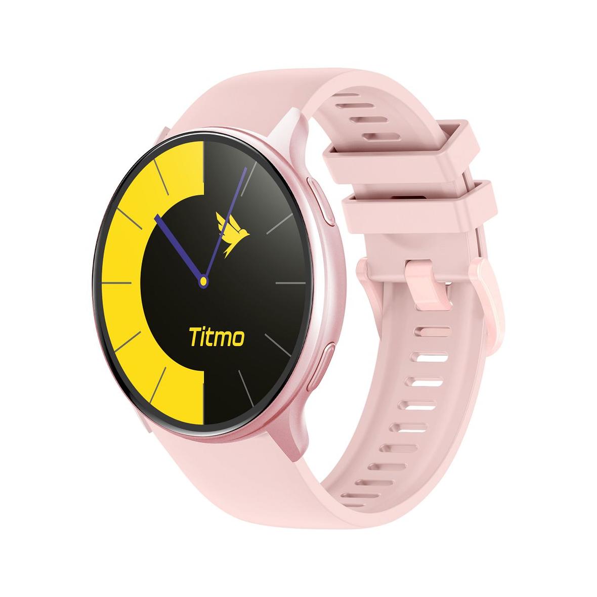 Smartwatch TITMO O-200 (GPS, AMOLED, bluetooth call, pasek silikonowy) różowy 0INT