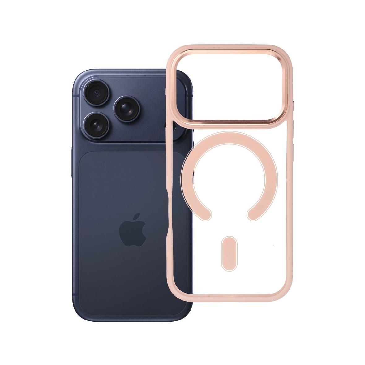 Futerał do iPhone 17 PRO Color Edge Mag Cover zgodny z MagSafe różowy