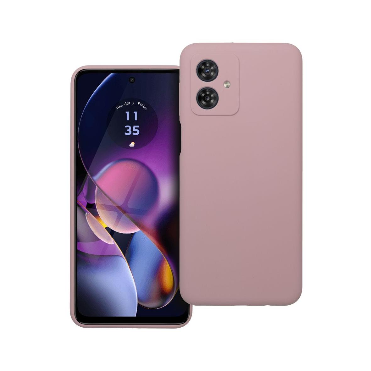 Futerał SILICONE 2mm do MOTOROLA G54 5G pudrowy róż