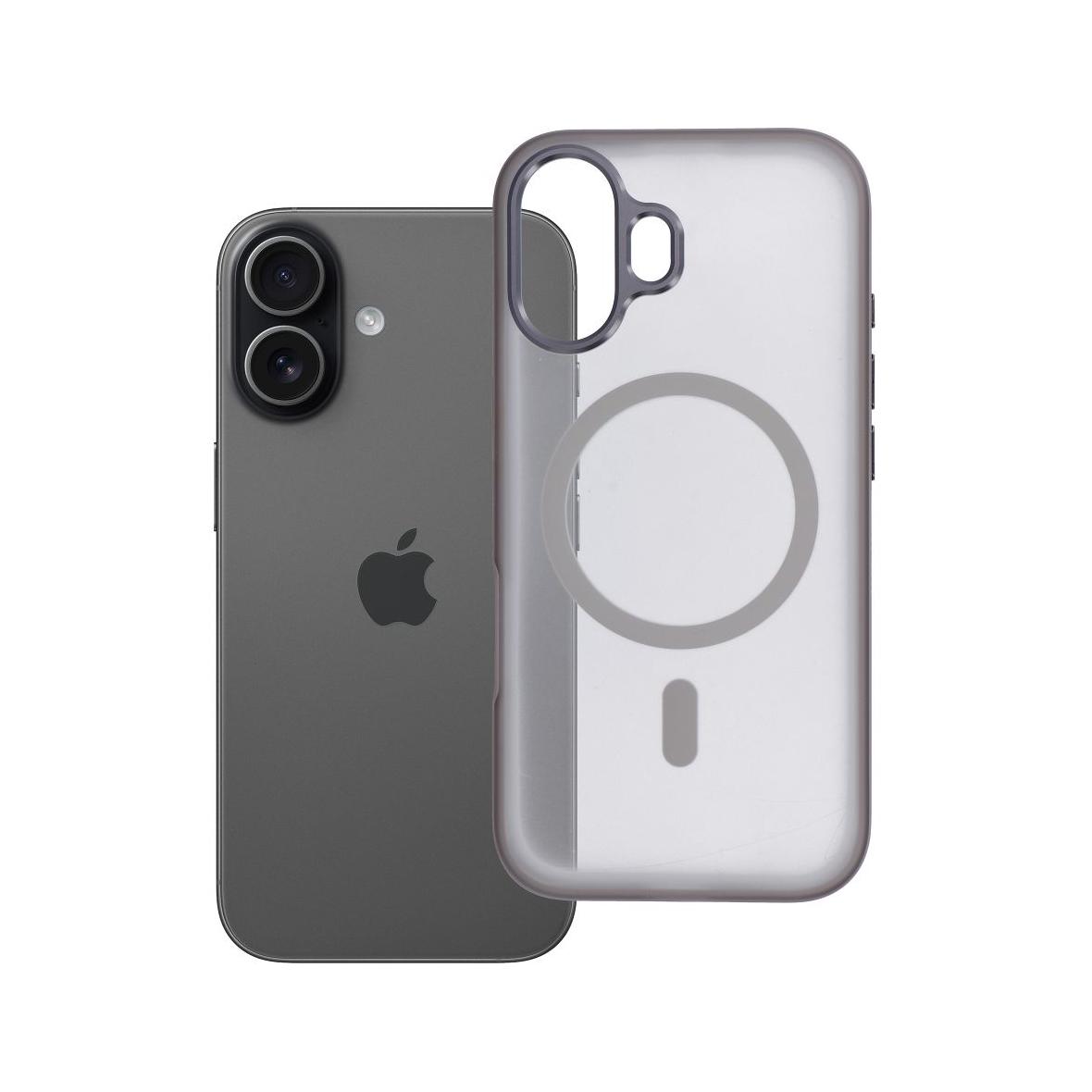 Futerał do iPhone 17 Flexline Mag Cover zgodny z MagSafe szary