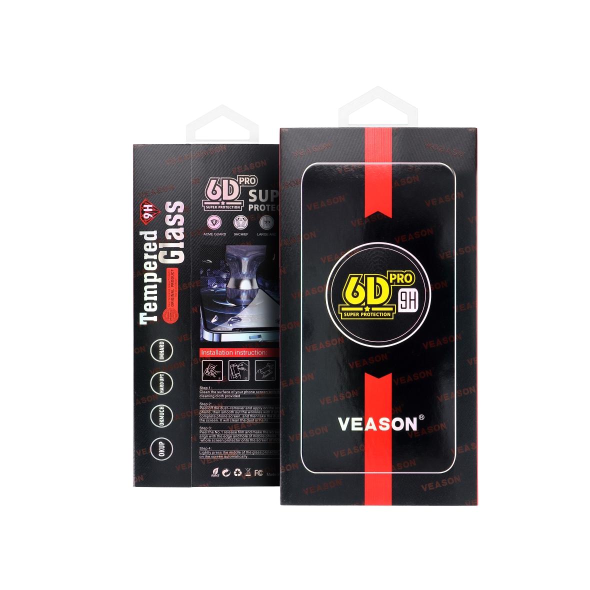 Szkło Hartowane 6D Pro Veason Glass - do Iphone 16 Pro Max czarny