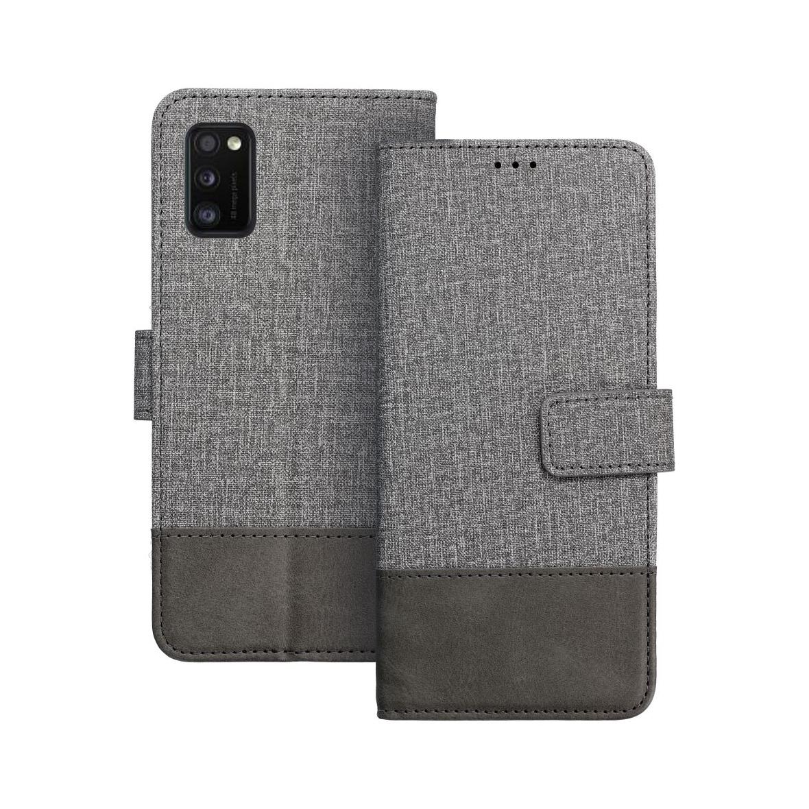 Etui z klapką na Samsung A41 Gomma Book szare