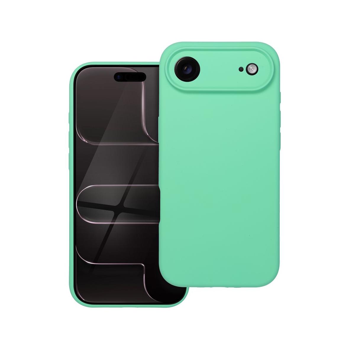 Futerał do iPhone 17 AIR Silicone 2mm zgodny z MagSafe miętowy