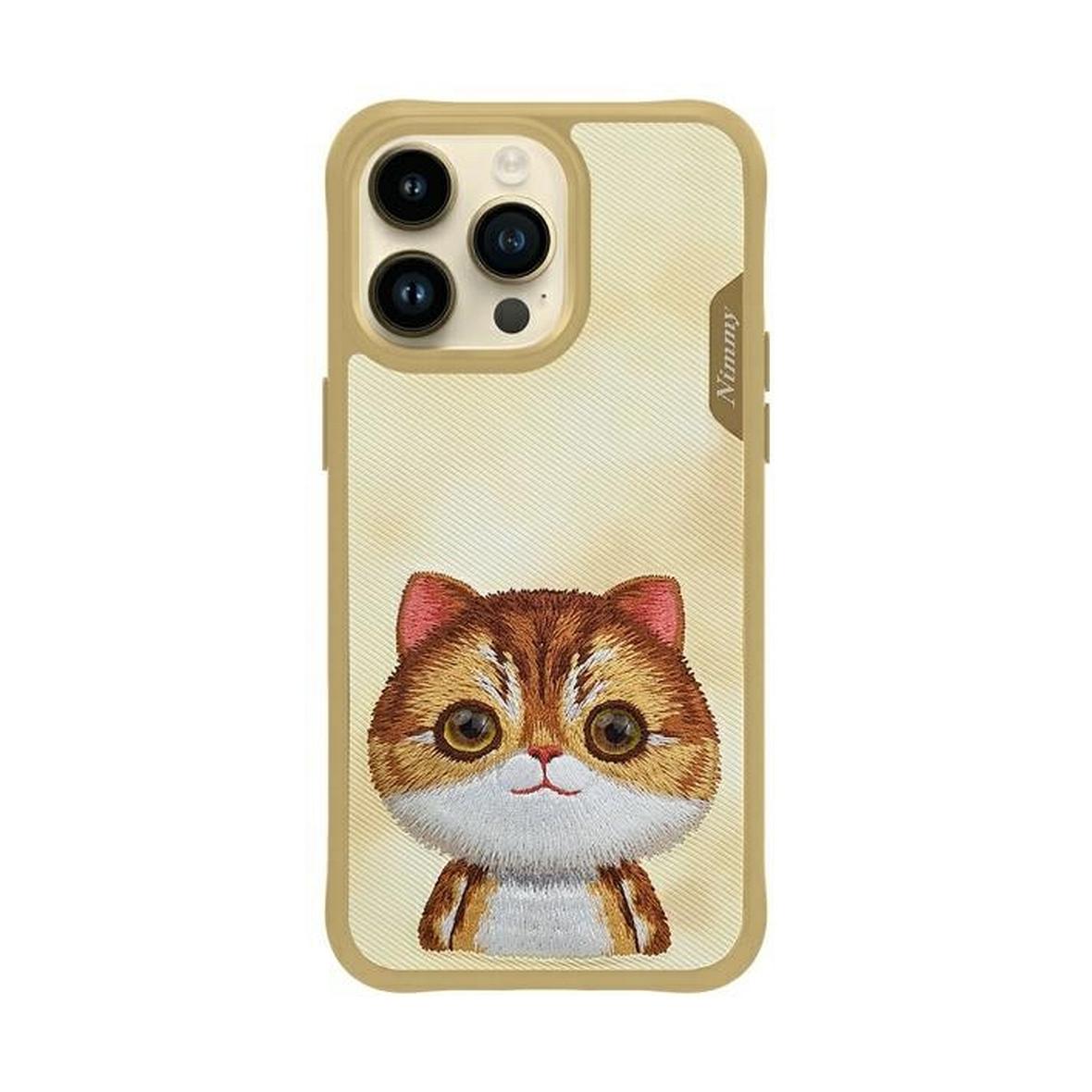 NIMMY futerał BIG EYED PET 2.0 Cat do IPHONE 15 Pro khaki