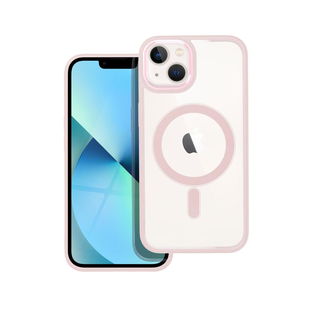 Futerał do iPhone 13 Color Edge Mag Cover zgodny z MagSafe różowy