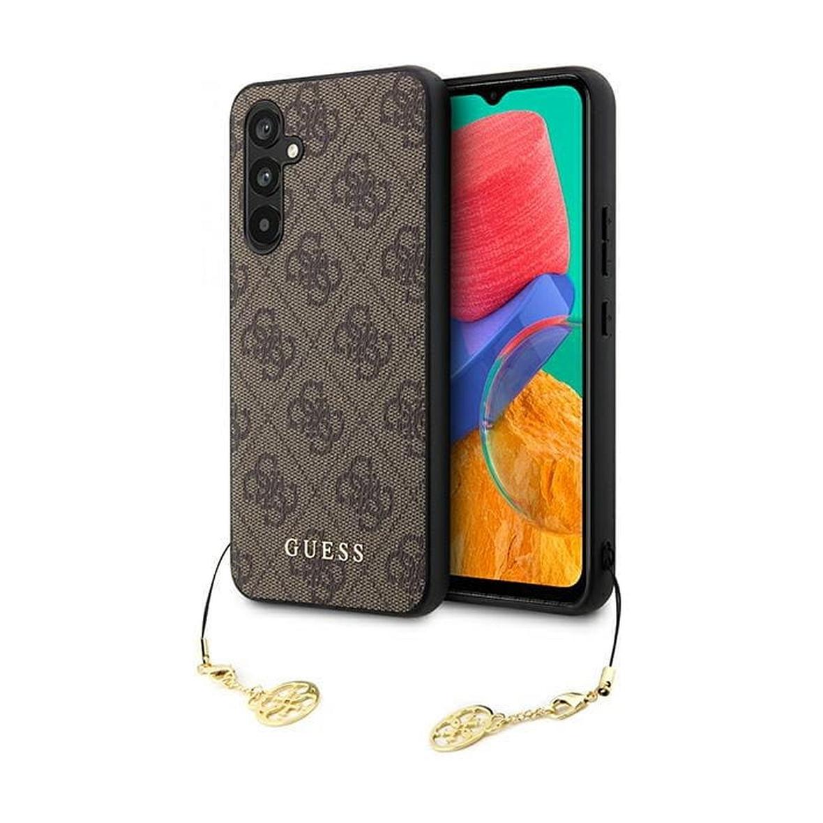 GUESS futerał do SAMSUNG A54 GUHCSA54GF4GBR (4G Charms Collection) brązowy