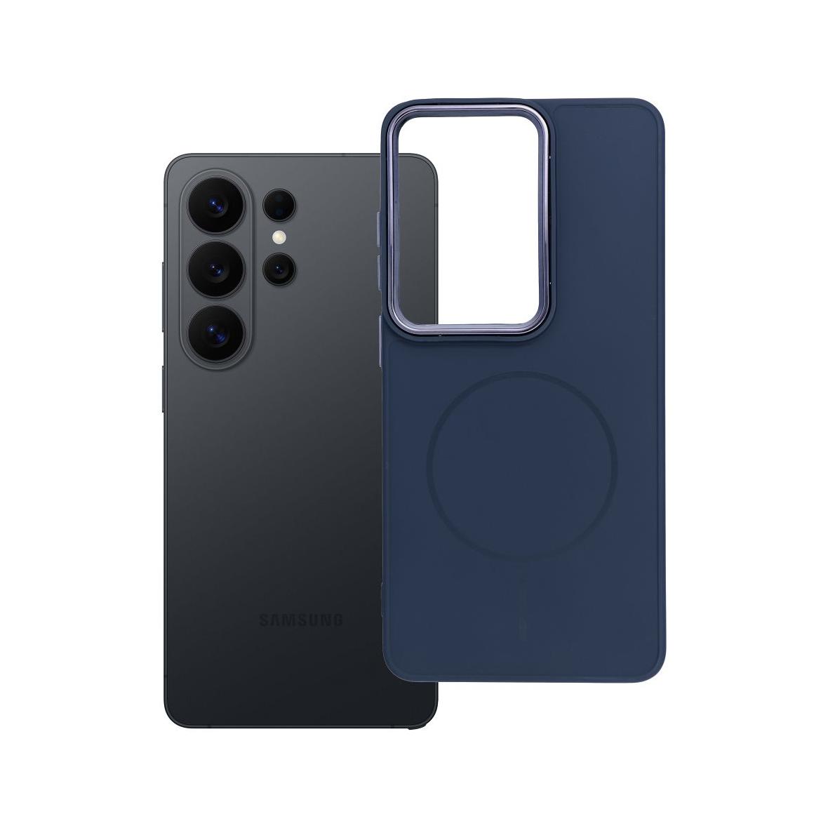 Futerał do Samsung S26 ULTRA Frame Mag Cover zgodny z MagSafe granatowy