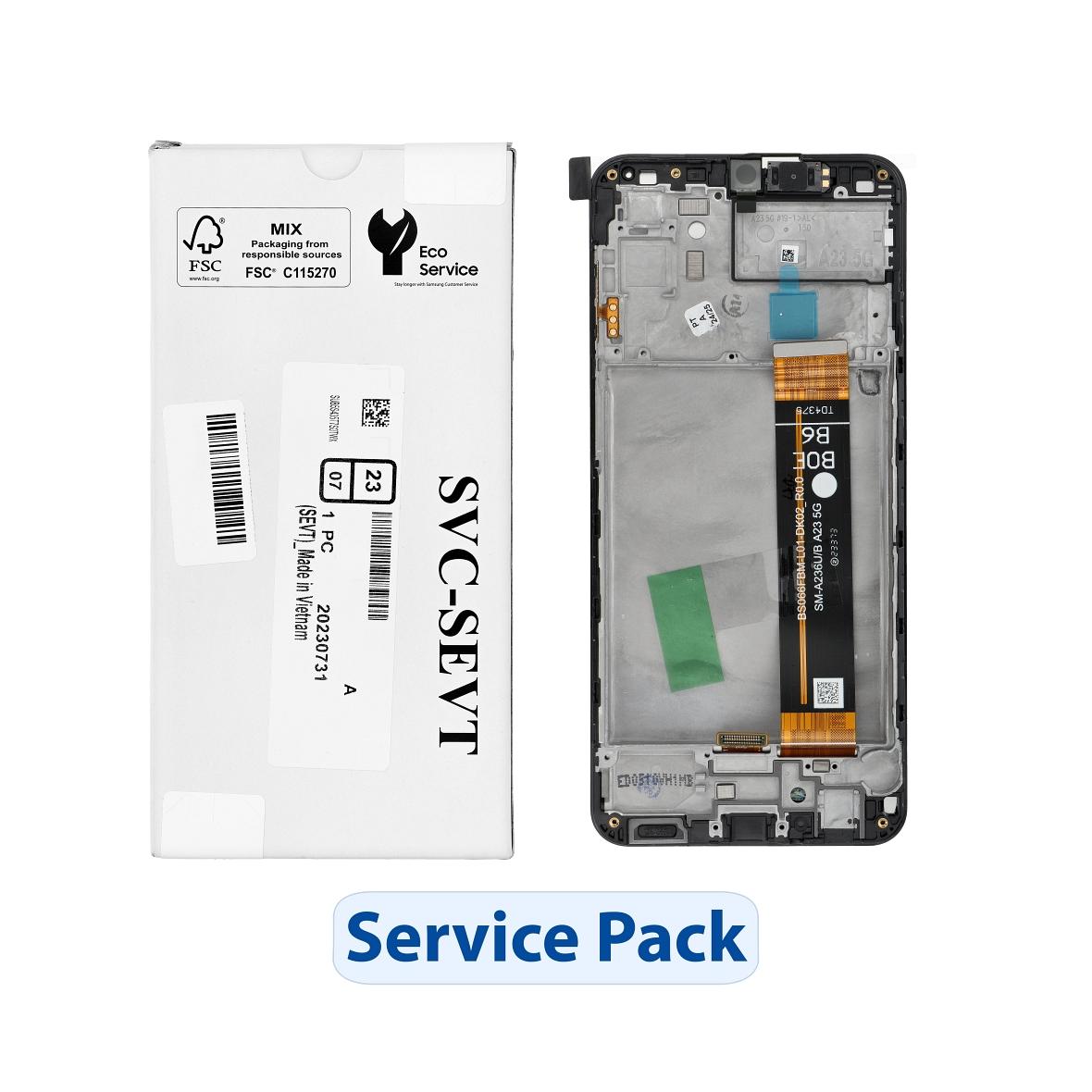 ServicePack Wyświetlacz LCD SAMSUNG A23 5G A236 GH82-29734A