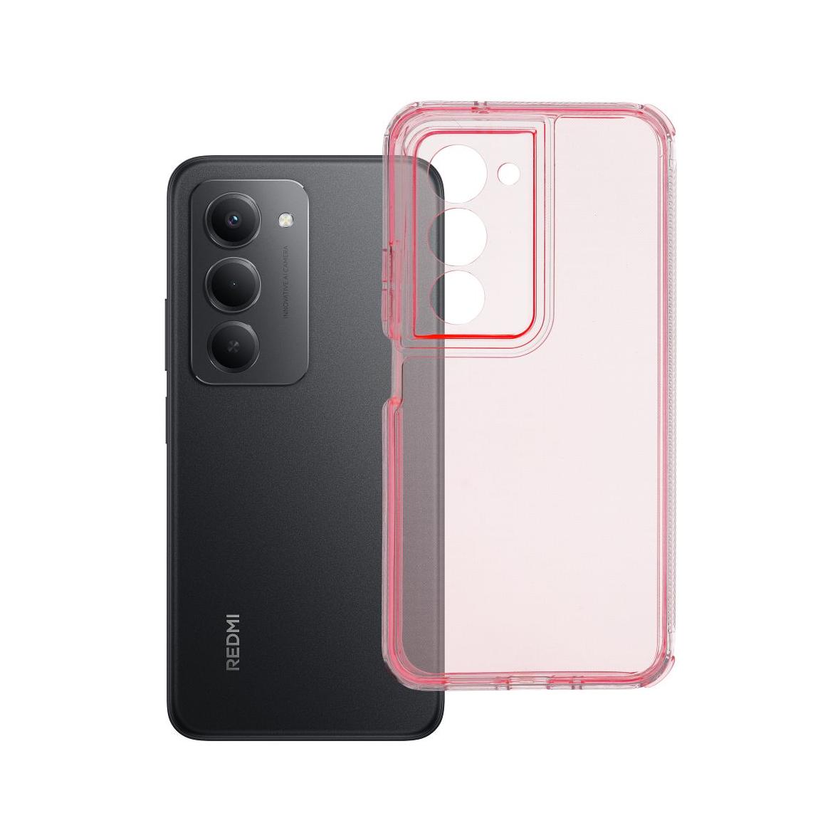 Futerał do Xiaomi Redmi 15 4G / 5G (169mm) Matrix Clear pudrowy róż