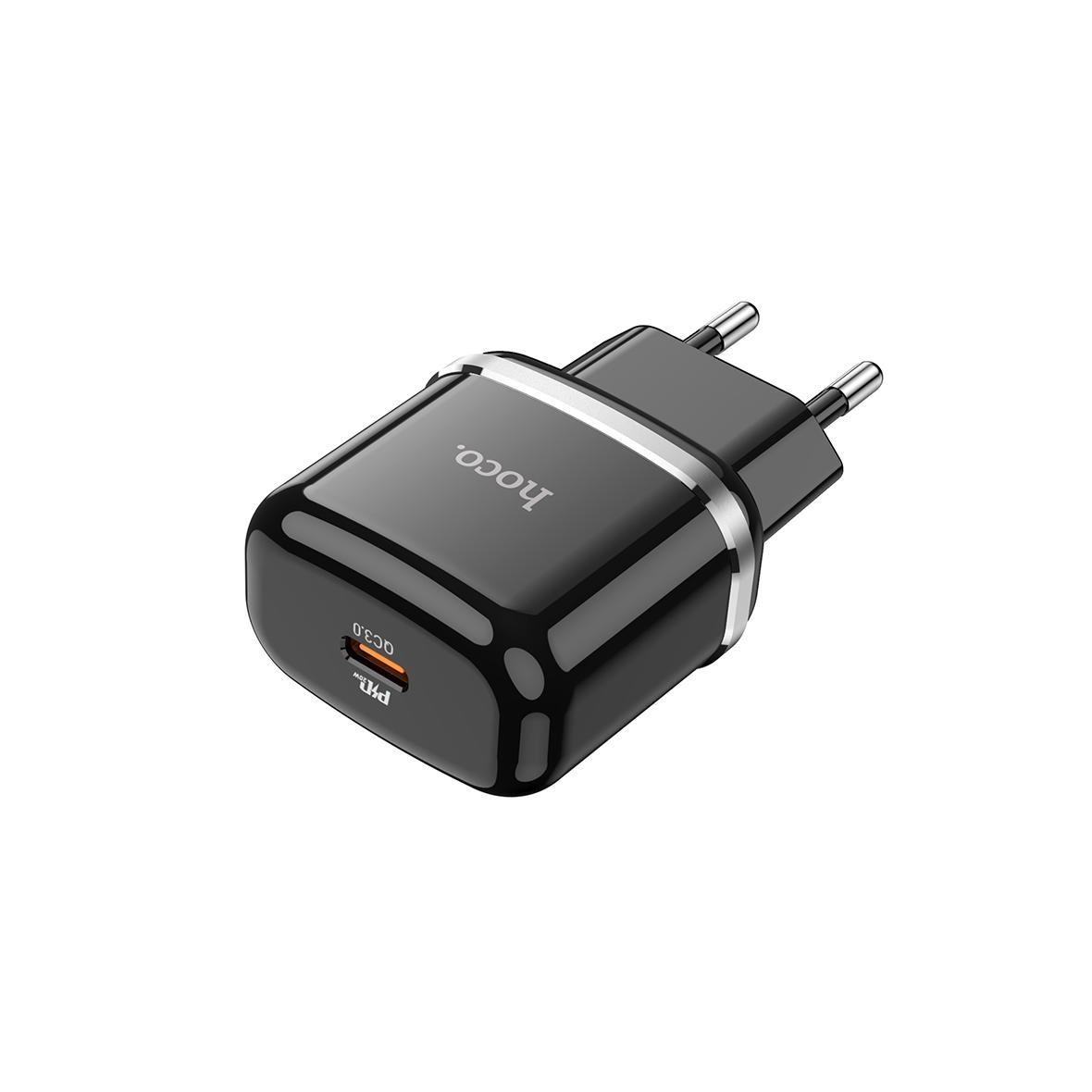 HOCO ładowarka sieciowa Typ C PD QC3.0 20W N24 czarna