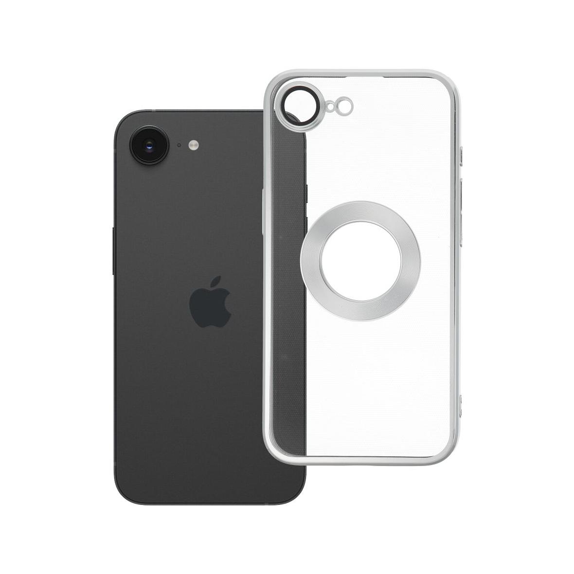 Futerał do iPhone 16e (SE 4 2025) / 17e Glam srebrny