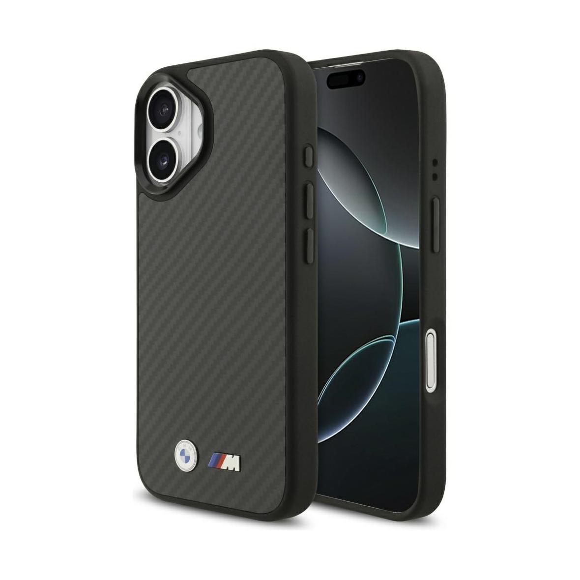 BMW futerał do IPHONE 17 kompatybilny z MagSafe BMHMP17S24CFMMK (Kevlar Matt) black
