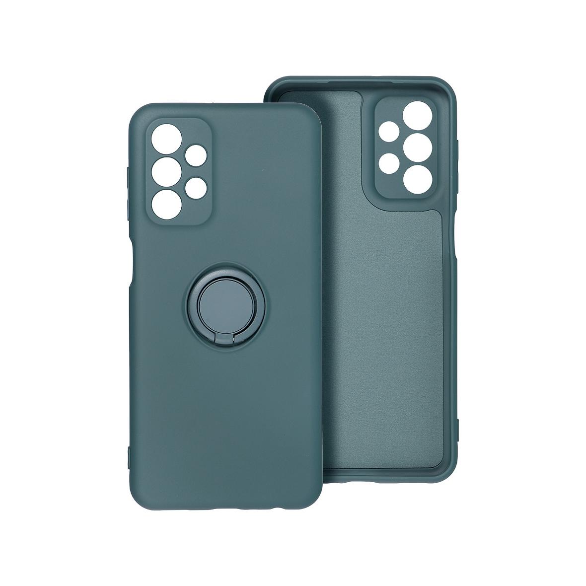 Futerał do Samsung A57 5G Silicone Ring zielony