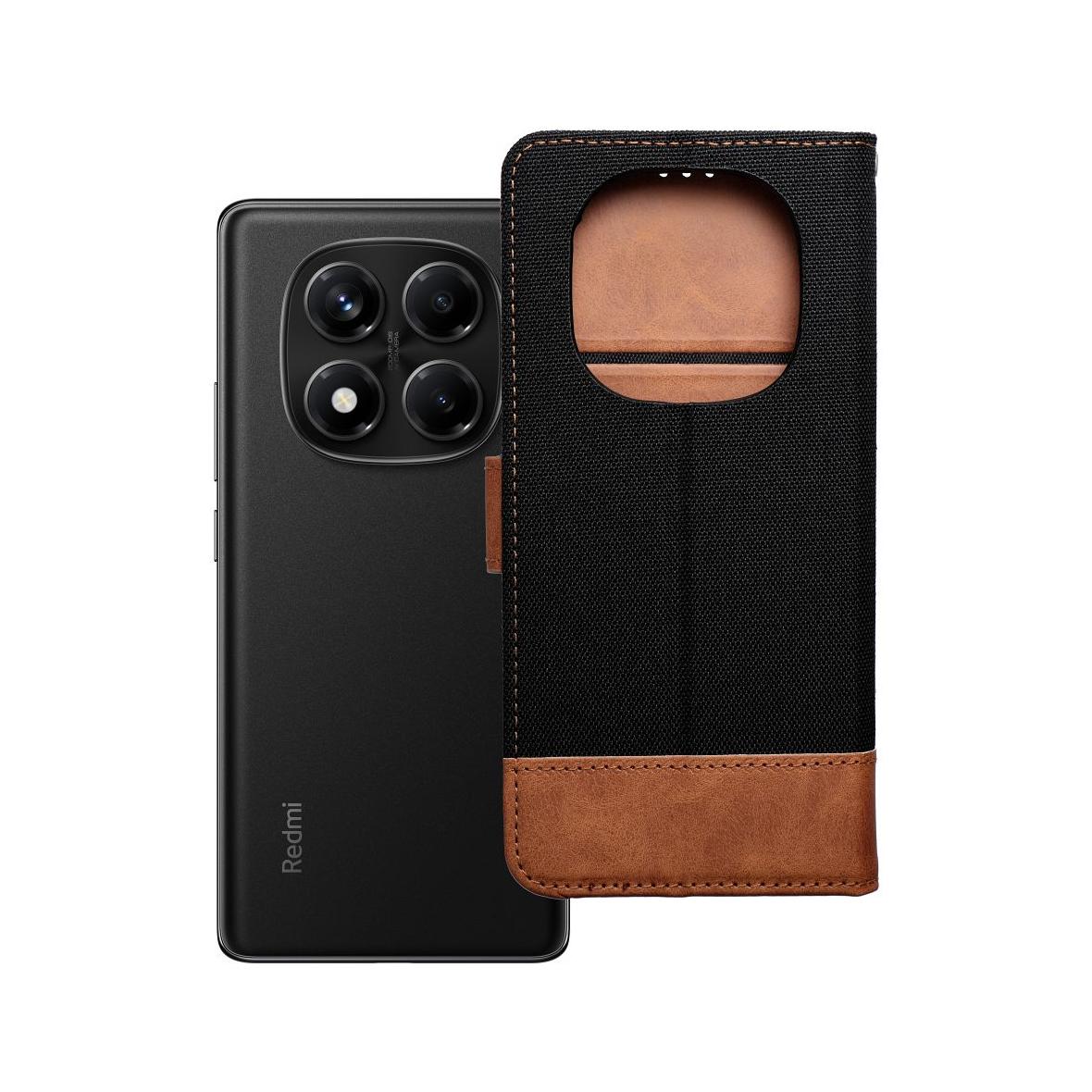 Etui z klapką na Xiaomi Redmi NOTE 14 PRO 4G Jeans Book czarne