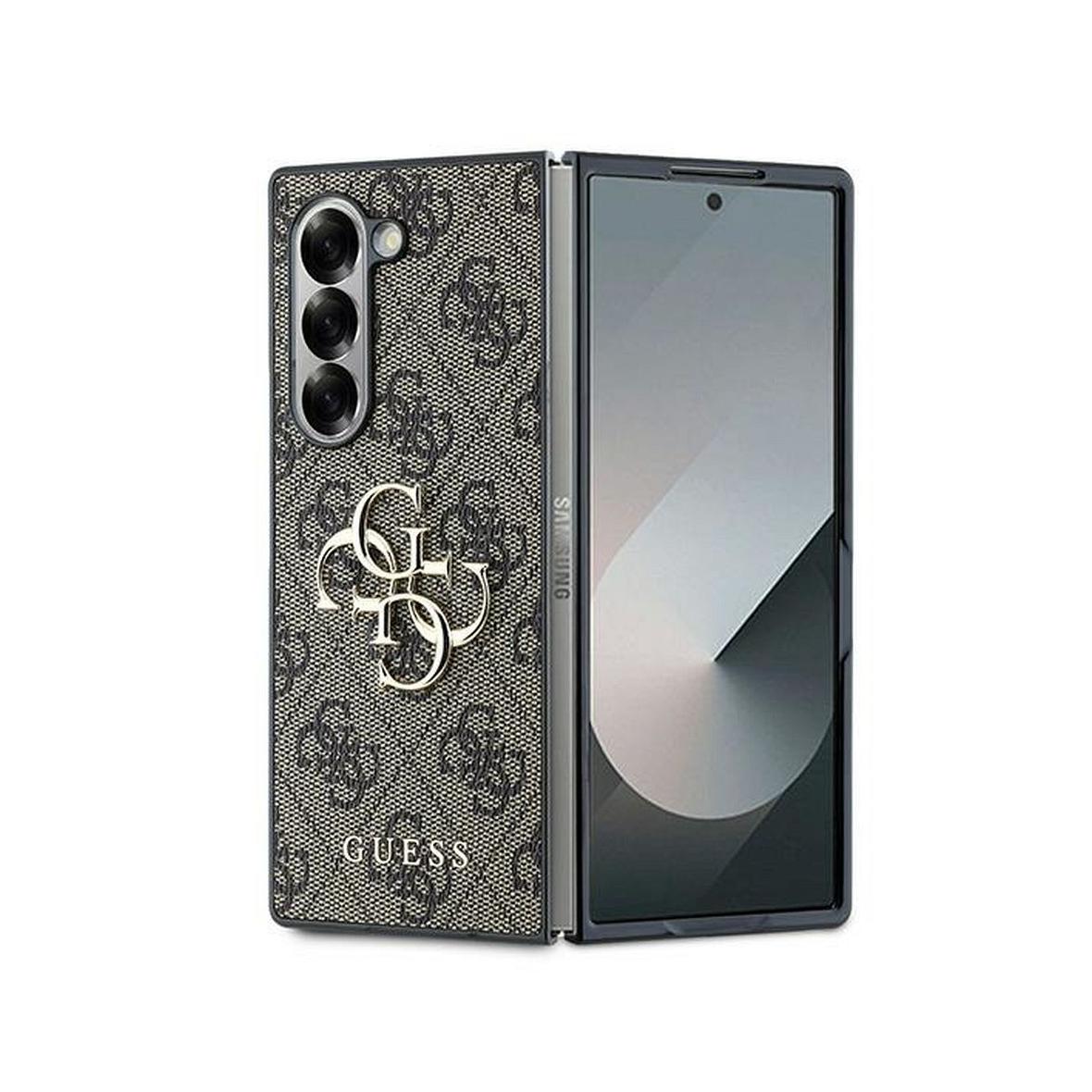GUESS futerał do SAMSUNG Z Fold 6 GUHCZFD64GMGBR (PU 4G Leather Metal Logo) brązowy