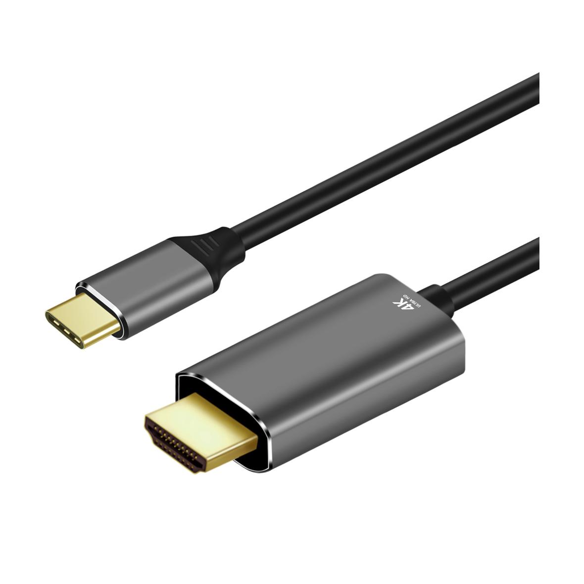 ART kabel Typ C (męski) do HDMI 2.0 (męski) 4K 60Hz C4-2 1,8 m czarny