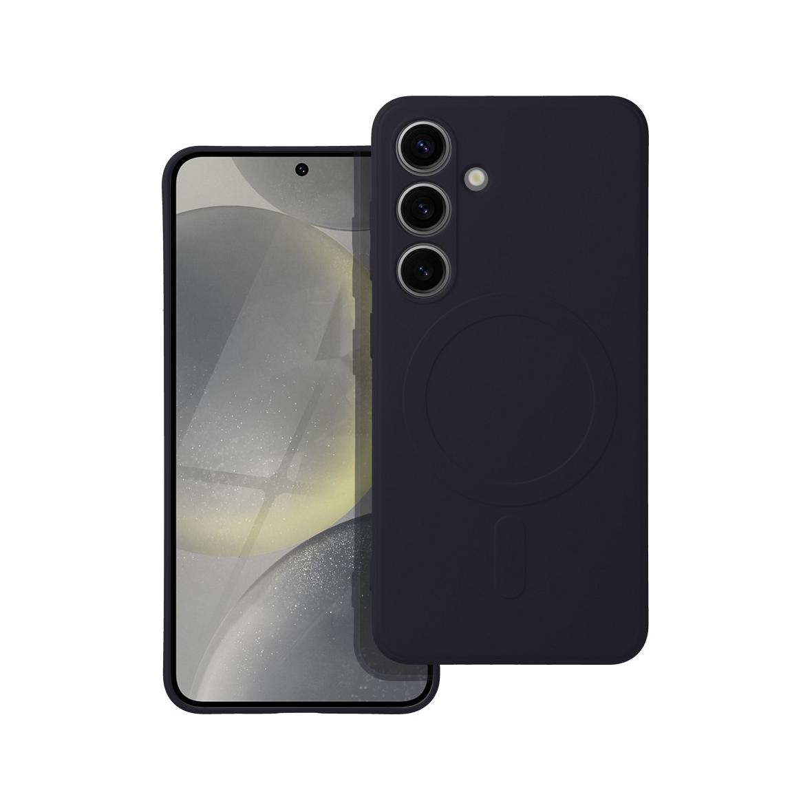 Futerał do Samsung A56 Silicone Mag Cover zgodny z MagSafe czarny