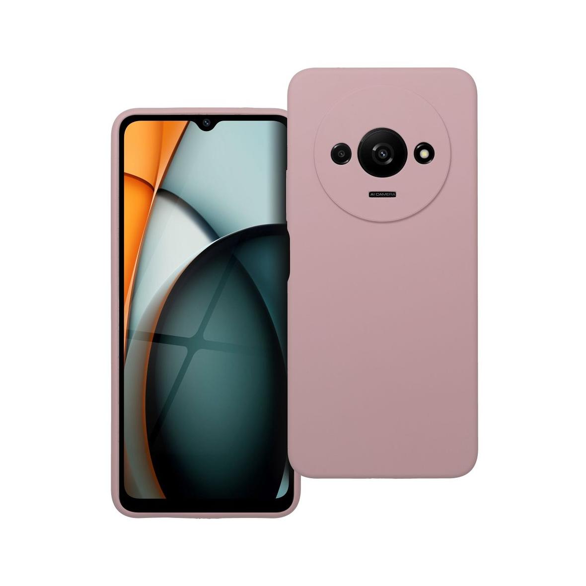 Futerał do Xiaomi Redmi A3 4G Silicone 2mm pudrowy róż