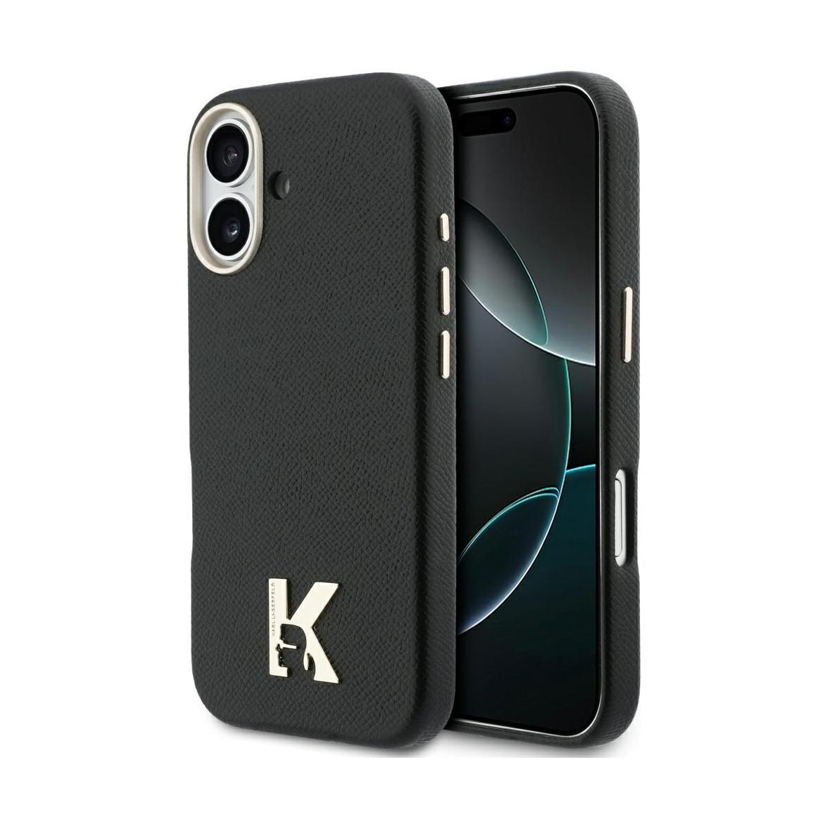 KARL LAGERFELD futerał do IPHONE 17 kompatybilny z MagSafe KLHMP17S5PGFKHGK (PU FW W/ KHead Logo) czarny