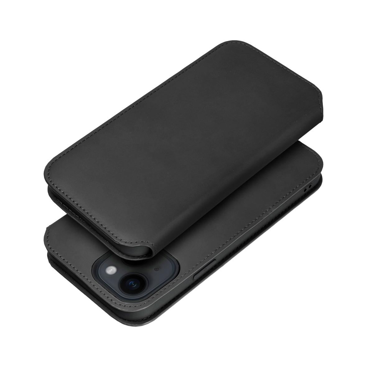 Etui z klapką na Samsung A15 5G Dual Pocket Book czarne