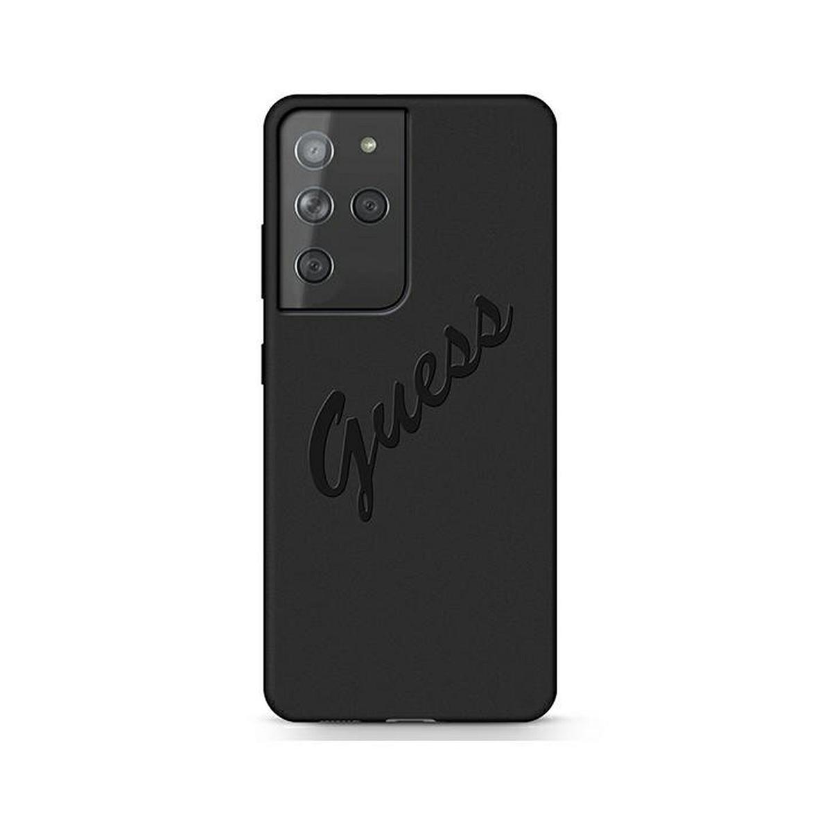 GUESS futerał do SAMSUNG S21 Ultra GUHCS21LLSVSBK (Script Vintage) czarny