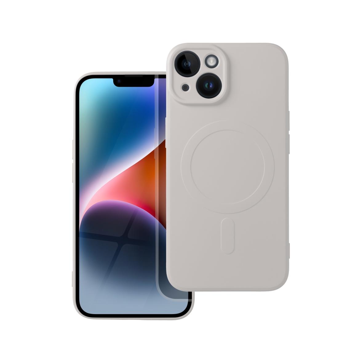 Futerał do iPhone 14 Silicone Mag Cover zgodny z MagSafe biały