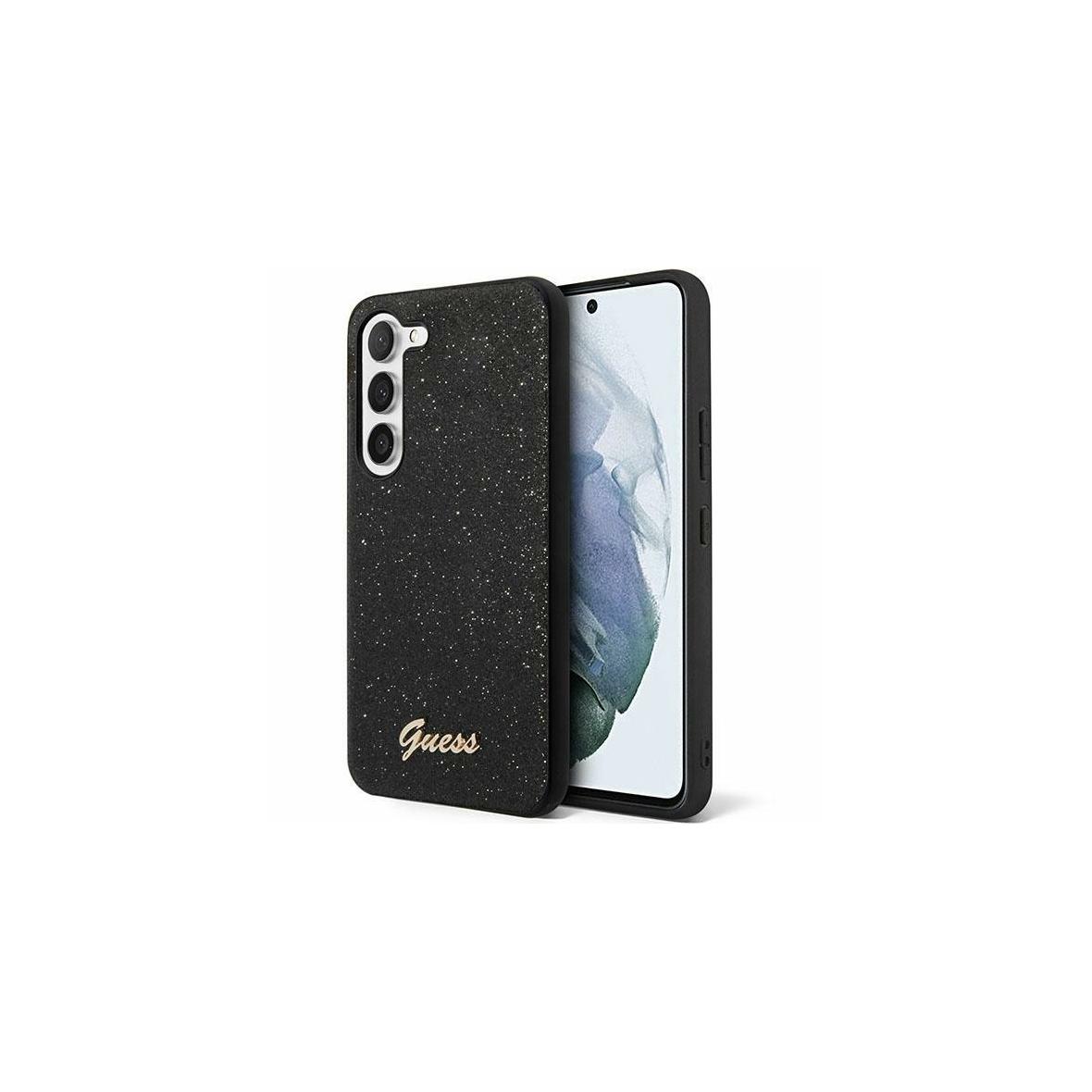 GUESS futerał do SAMSUNG S24 GUHCS24SHGGSHK (Glitter Script) czarny