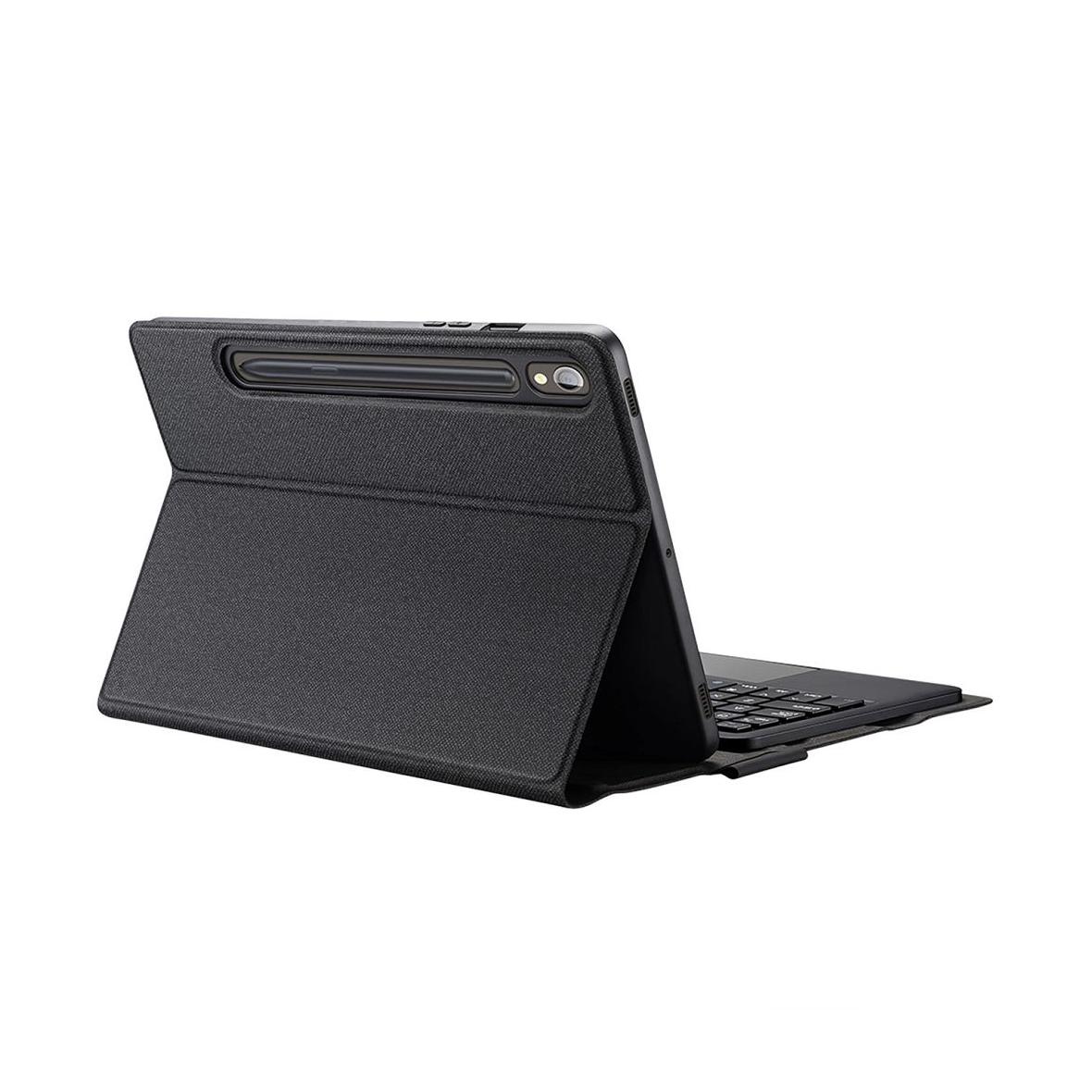 DUX DUCIS etui TK składane z klawiaturą bezprzewodową do SAMSUNG Tab S9/S9 FE/S10 FE czarne