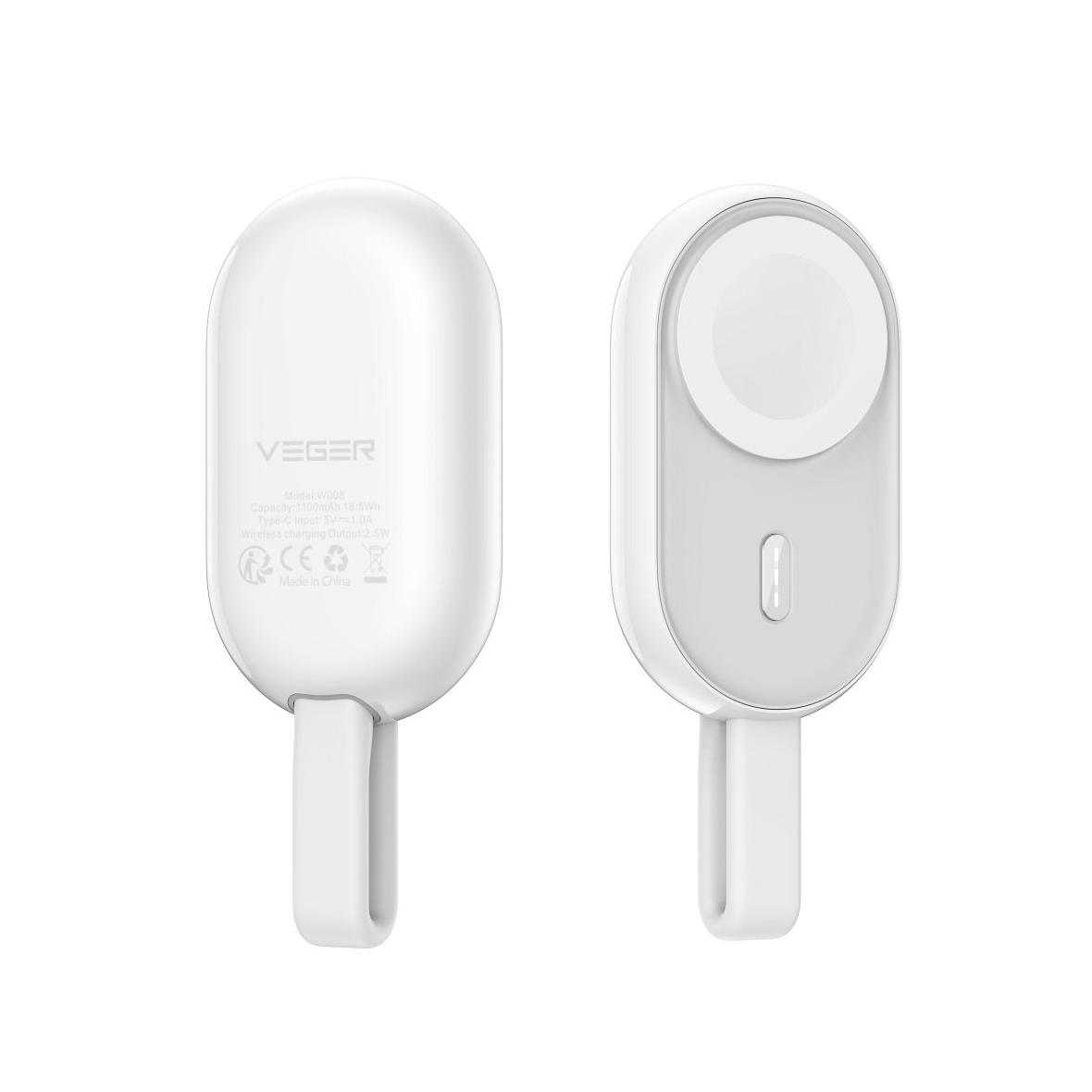 Powerbank do Apple Watch Veger (W0102) 1200 mAh Pomme biały