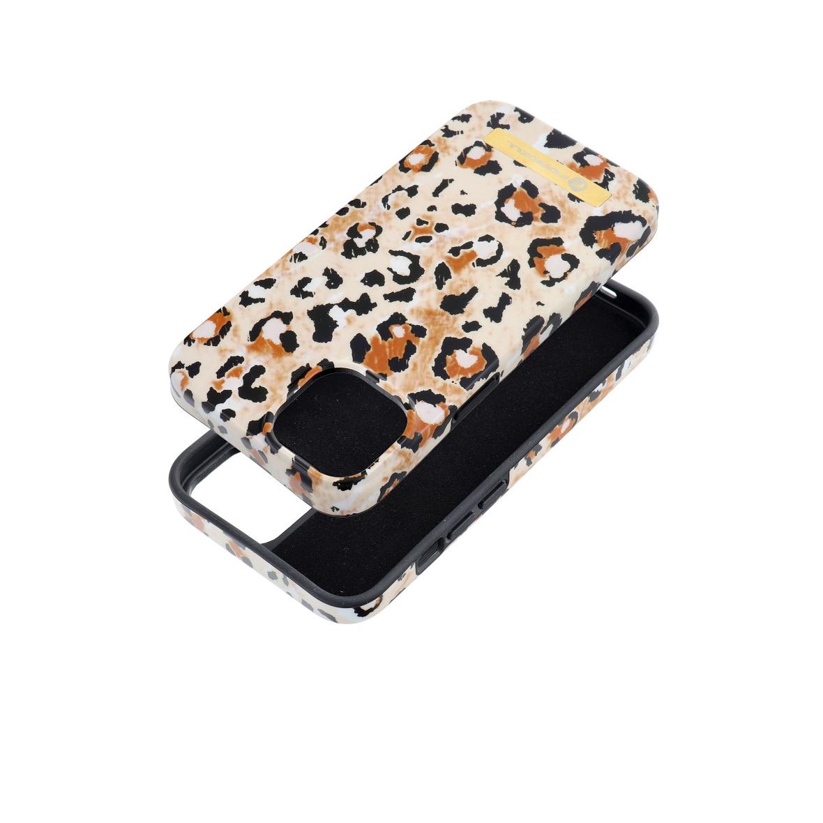 Etui na iPhone 14 Forcell F-Protect Mirage zgodny z MagSafe wild panther