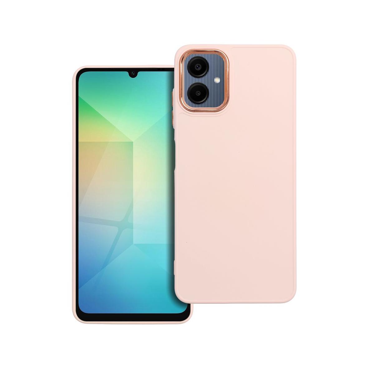 Futerał do Samsung A06 Frame pudrowy róż