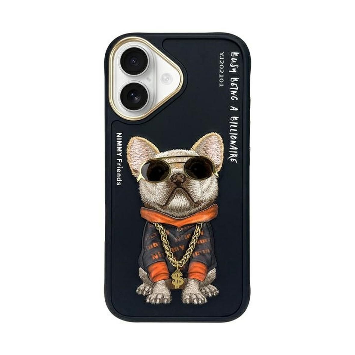 NIMMY futerał GLASSES COOL DOG do IPHONE 16 czarny