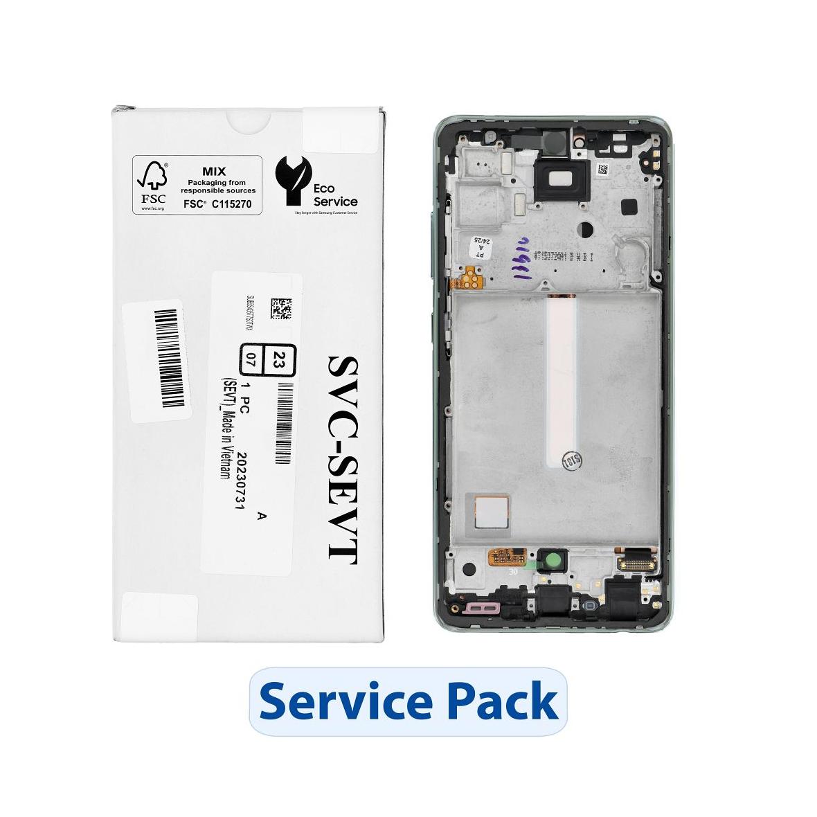 ServicePack Wyświetlacz LCD SAMSUNG  A52S 5G A528B GH82-26861E Green