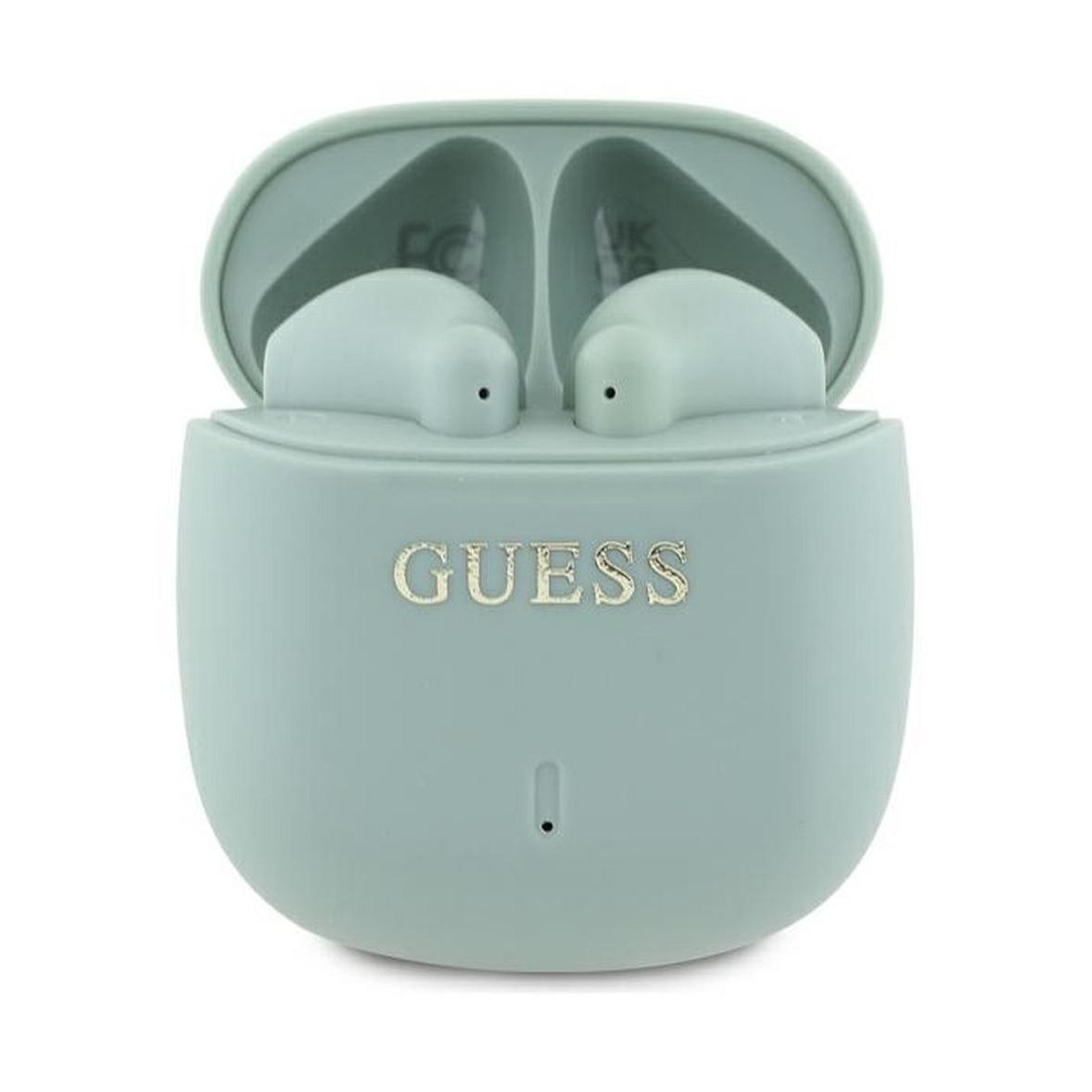 GUESS słuchawki bezprzewodowe bluetooth TWS GUTWSJ14ESGN (Printed Classic Logo) zielone