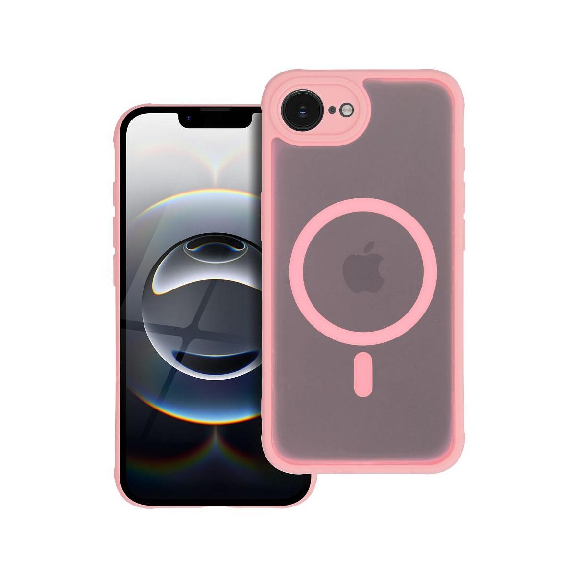 Futerał do iPhone 12 PRO MAX Full Matte Mag Cover zgodny z MagSafe jasnoróżowy