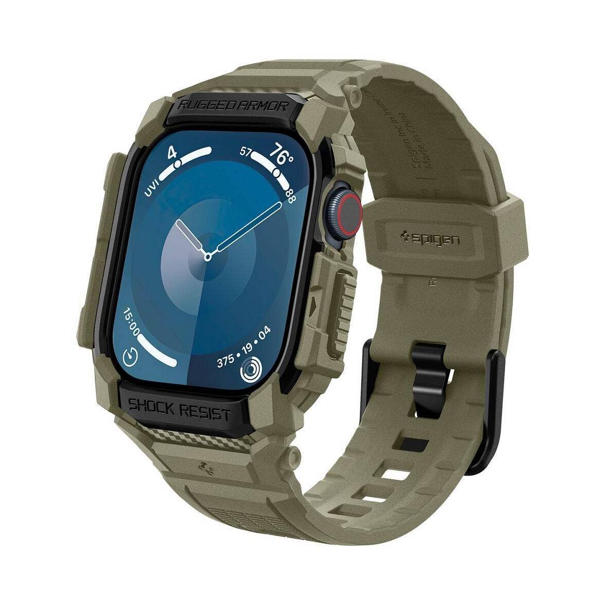 SPIGEN futerał RUGGED ARMOR "PRO" do APPLE Watch 10 (46 mm) vintage khaki