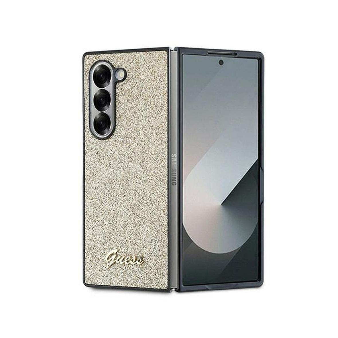 GUESS futerał do SAMSUNG Z Fold 6 GUHCZFD6HGGSHD (HC PU 4G Glitter Script) złoty