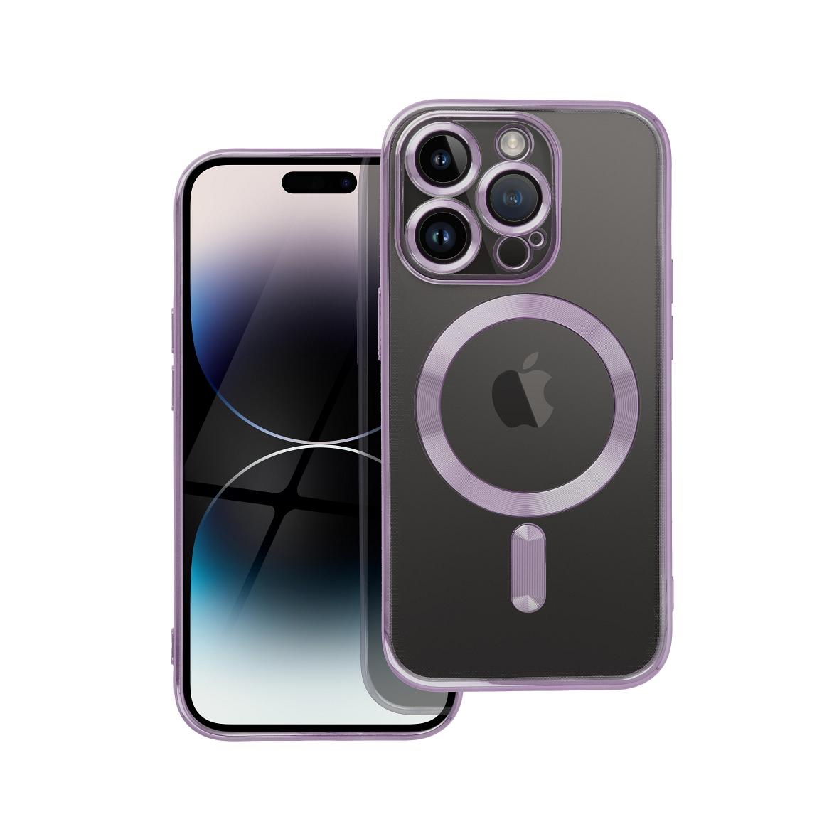 Futerał do iPhone 14 PRO Electro Mag Cover zgodny z MagSafe fioletowy