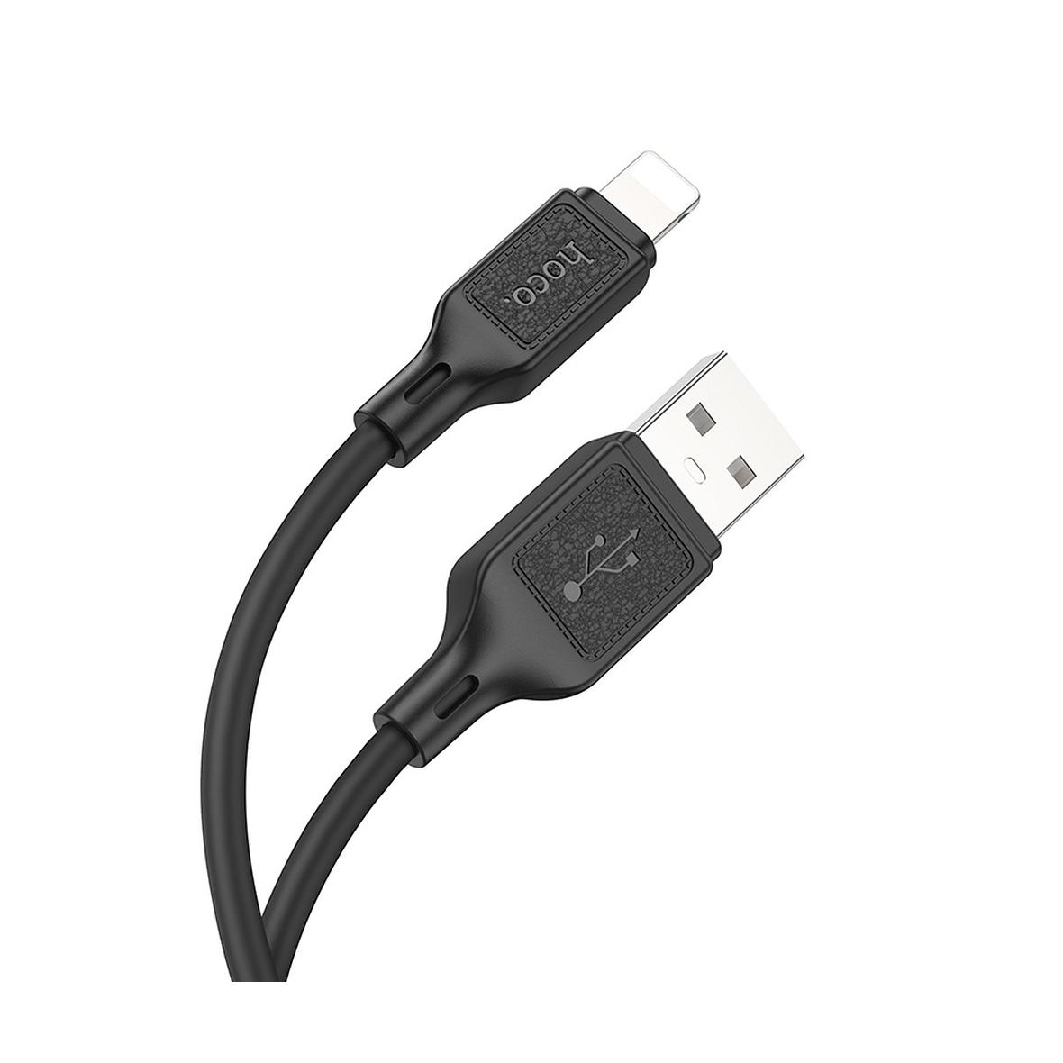 Kabel USB A do Lightning Hoco 2,4A 1 m X90 czarny