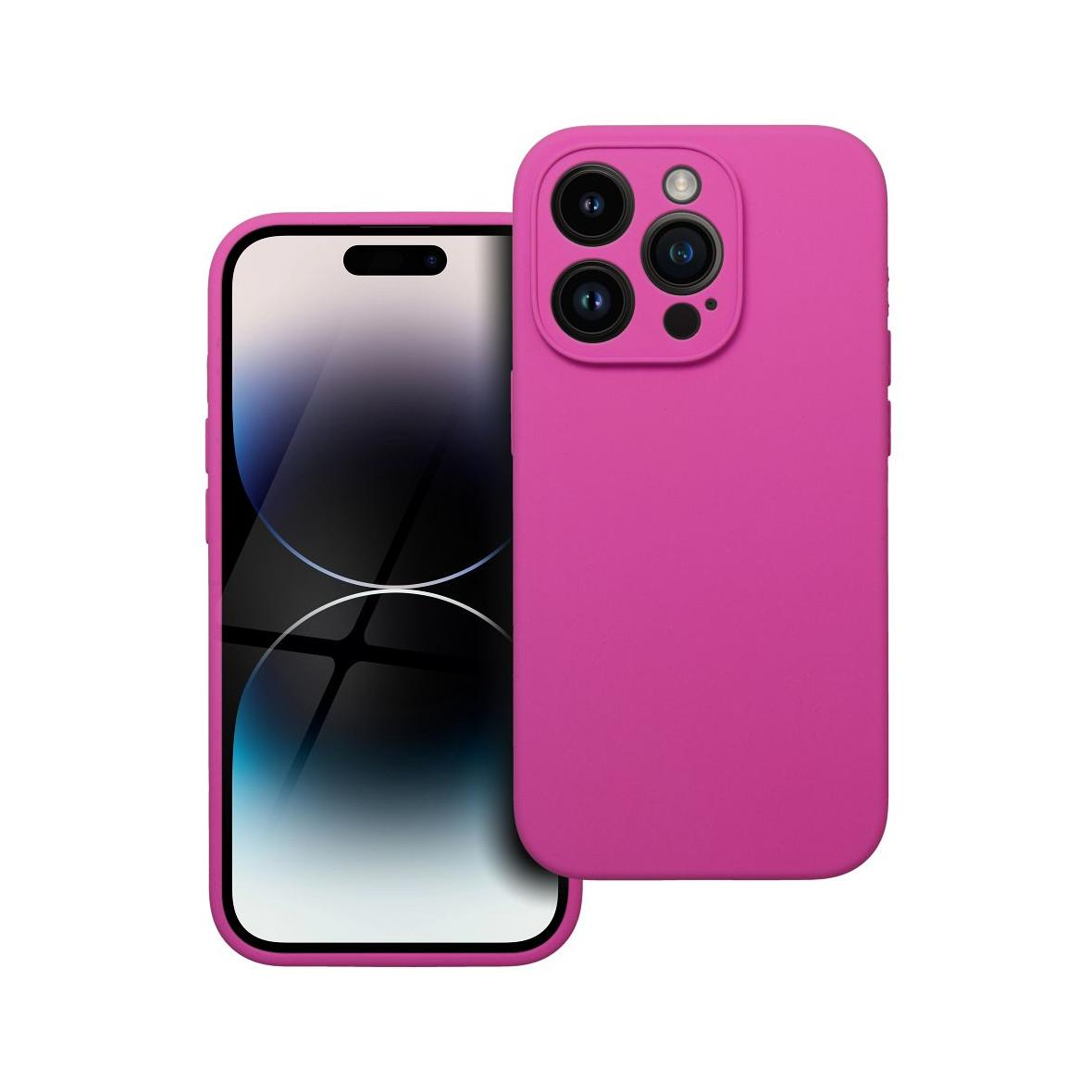 Futerał do iPhone 14 PRO Silicone 2mm różowy