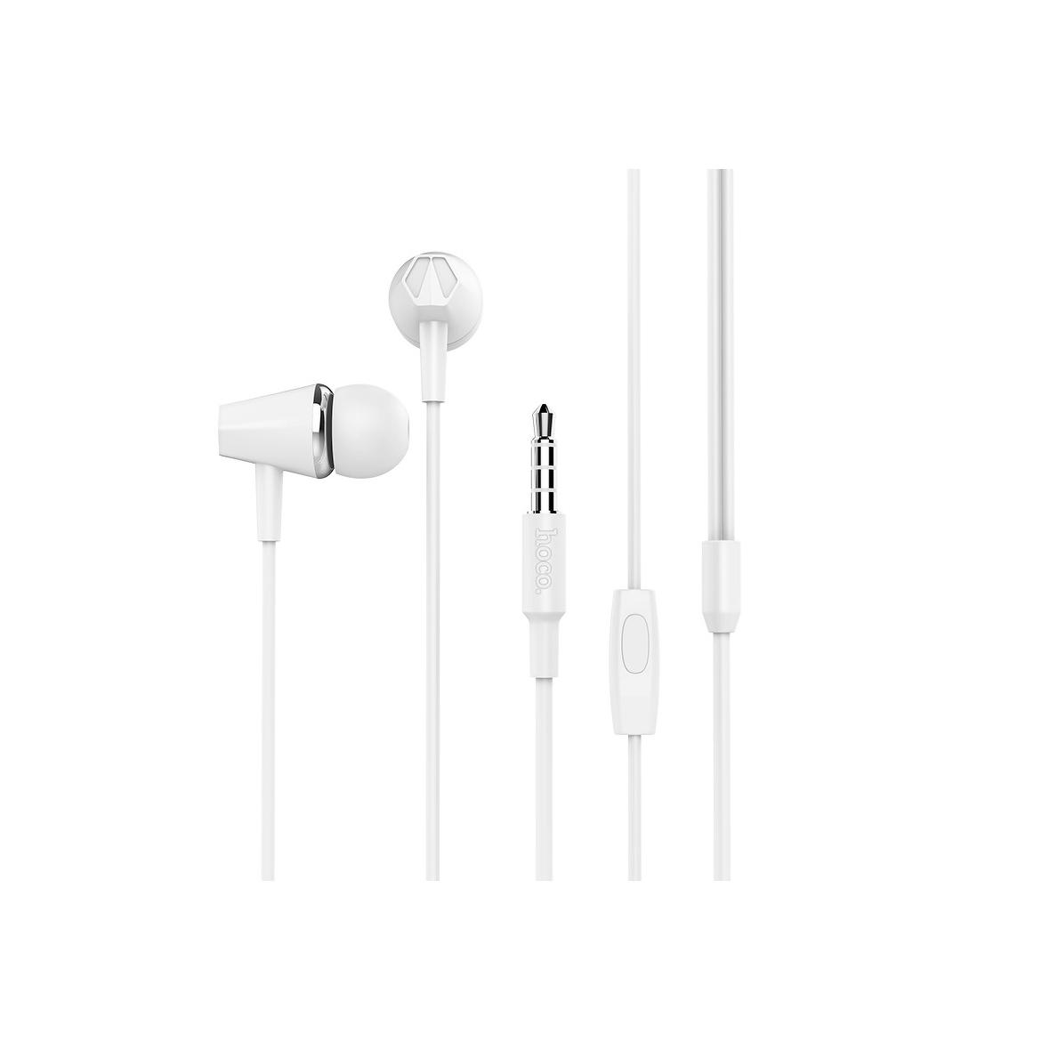 Słuchawki przewodowe douszne Jack 3,5 mm Hoco M34 białe