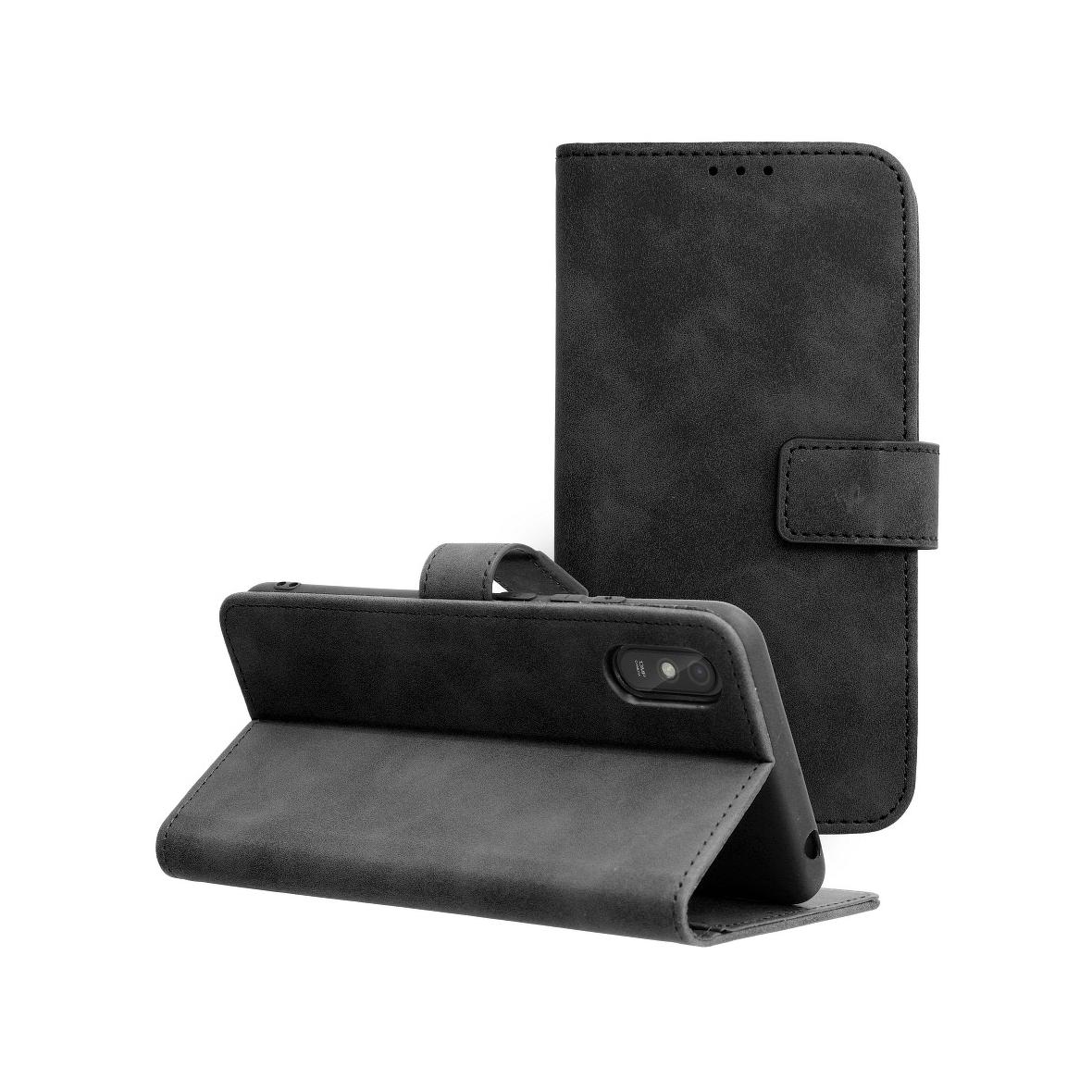 Etui z klapką na Xiaomi Redmi 9AT / Redmi 9A Tender Book czarne