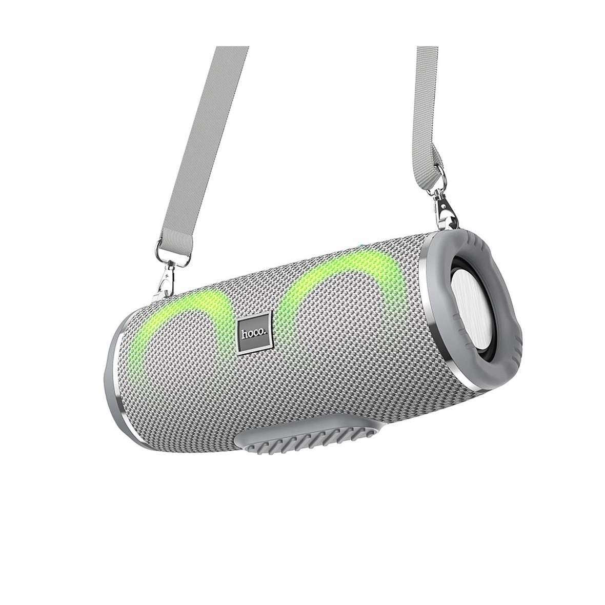 Głośnik bezprzewodowy LED 2 x 5W 2h Hoco HC12 szary
