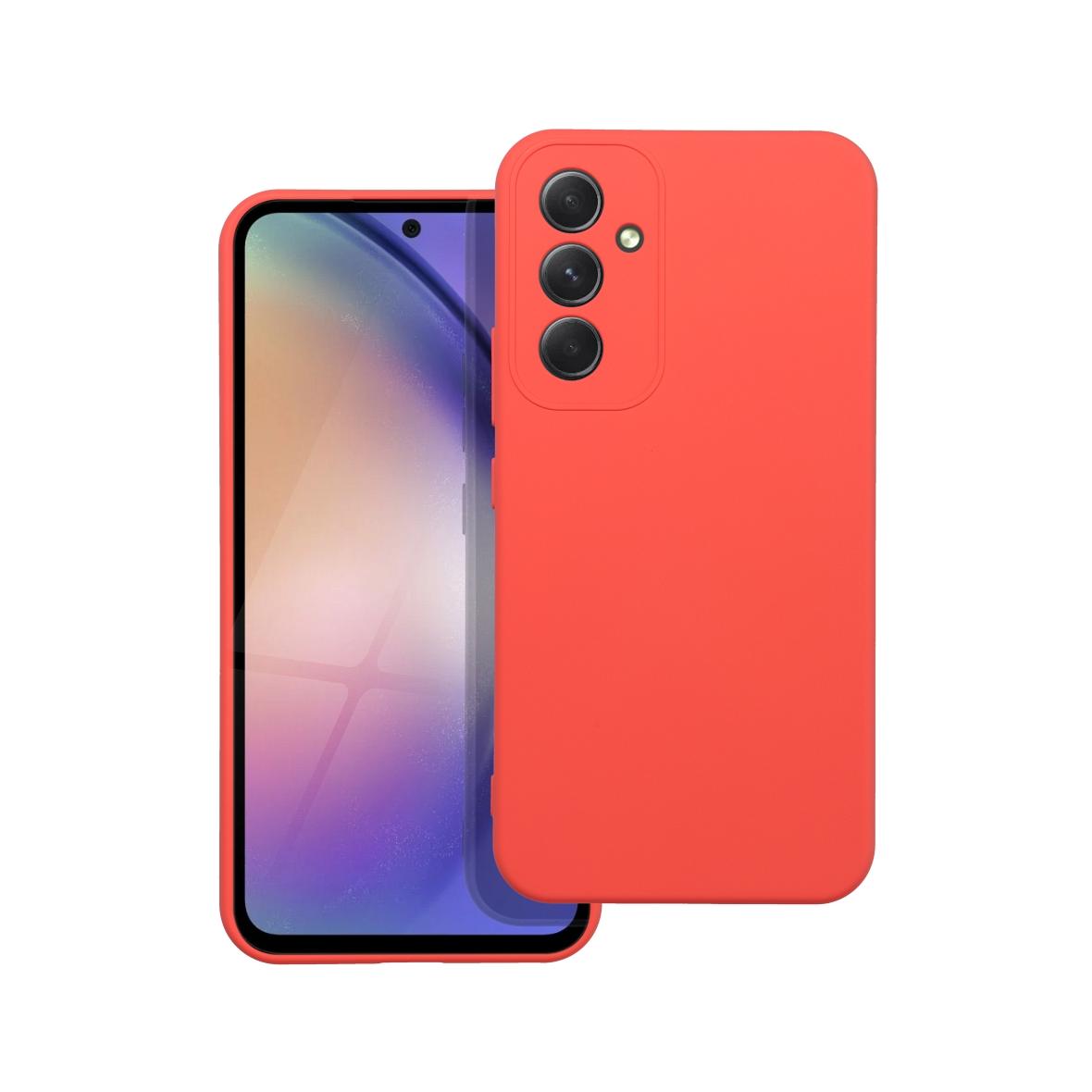 Futerał do Samsung A54 5G Silicone brzoskwiniowy
