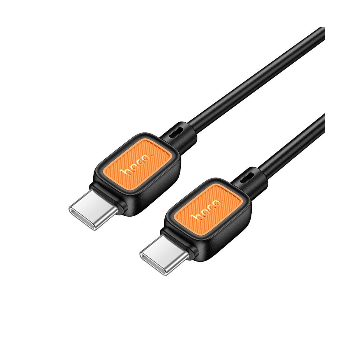 Kabel USB C do USB C Hoco 3A 60W 1 m X108 czarny