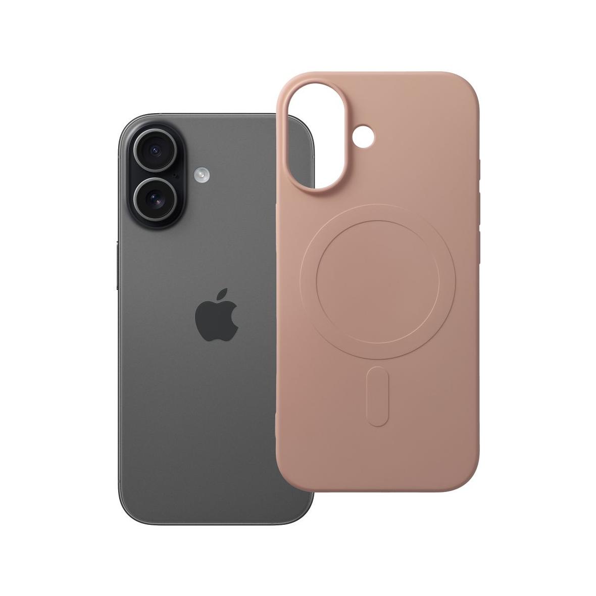 Futerał do iPhone 17 Silicone Mag Cover zgodny z MagSafe (big hole) różowy