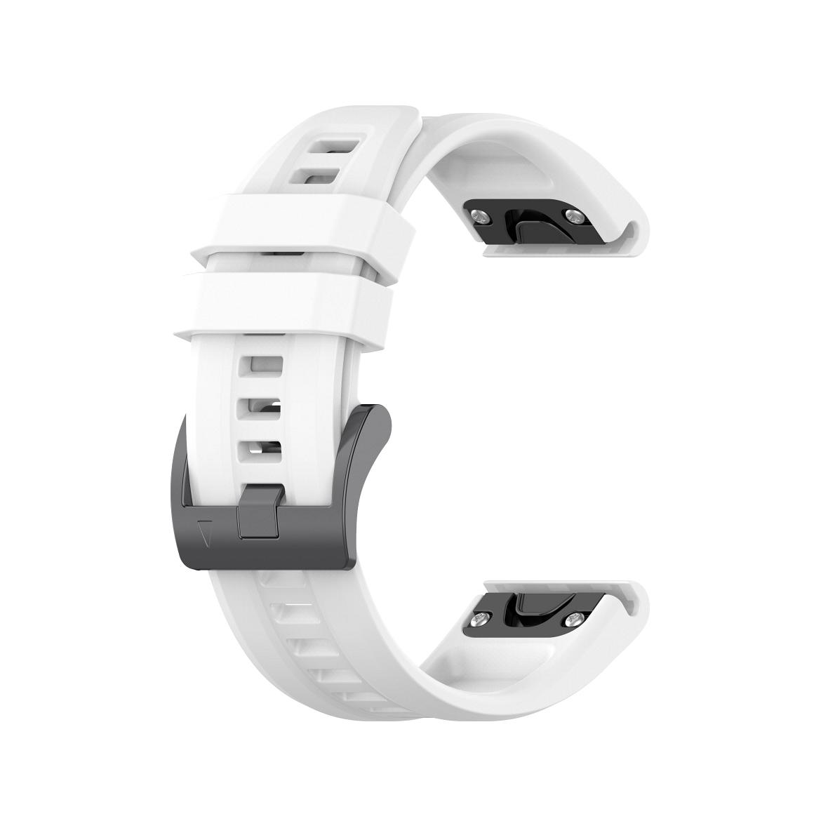 Pasek silikonowy do GARMIN FENIX 3 / 3HR / 5X / 6X / 6X Pro / 7X / 7X Pro biały (7)