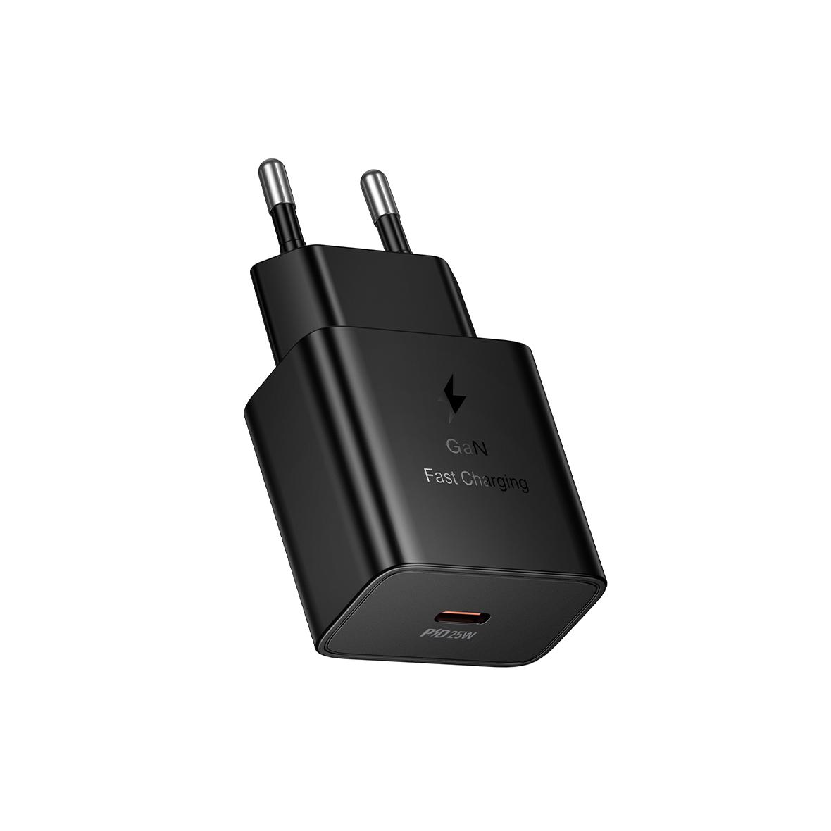 Ładowarka sieciowa do telefonu Hoco USB C QC PD 25W N76 czarna