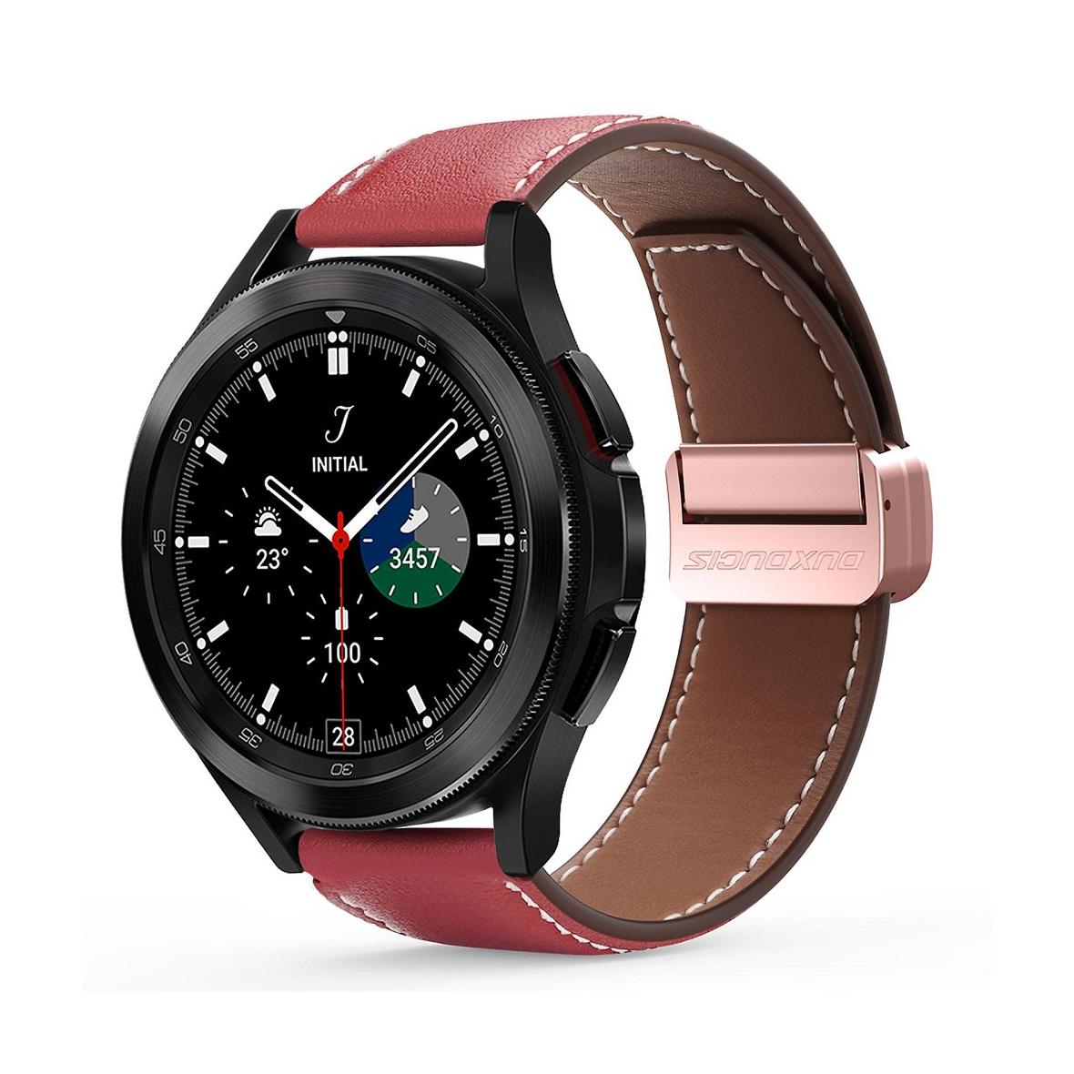DUX DUCIS pasek YA skórzany do Apple Watch 38 / 40 / 41 mm czerwony